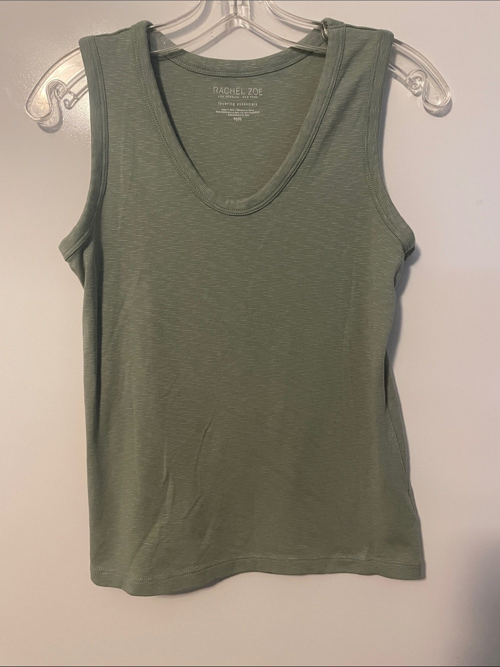 Rachel Zoe Green Tank Top Size Medium